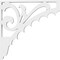 Ekena Millwork Genova Architectural Grade PVC Bracket, 5/8"W X 10"D X 10"H BKTP01X10X10GE - alternate 2